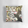 Vibrant Marc Bolan T.Rex inspired glam rock pillow featuring the legendary musician's portrait