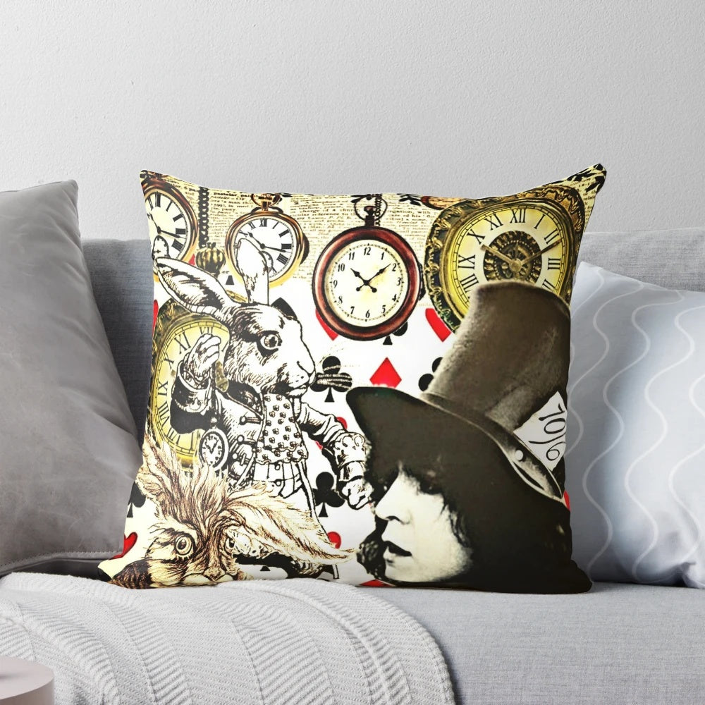 Vibrant Marc Bolan T.Rex inspired glam rock pillow featuring the legendary musician's portrait