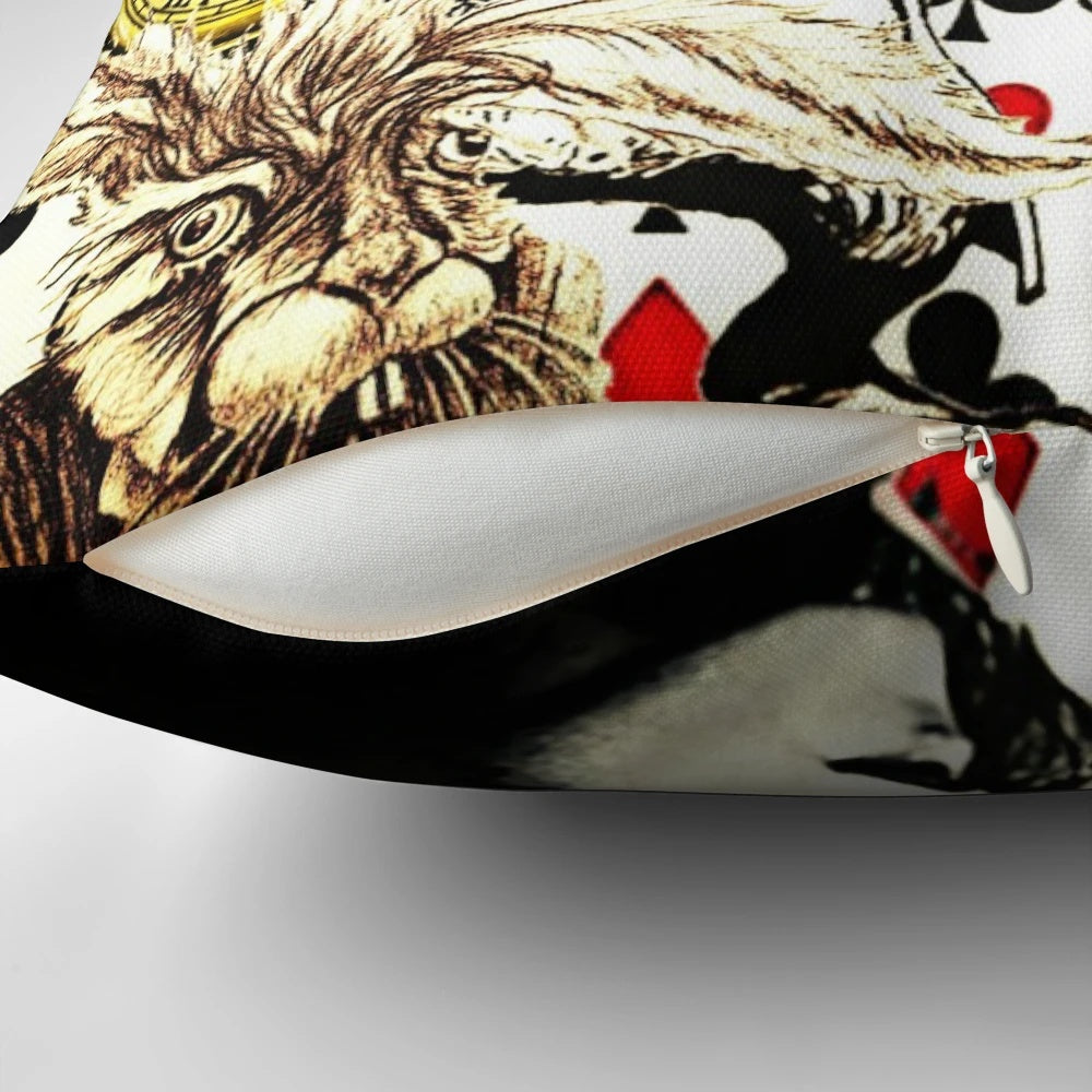 Vibrant Marc Bolan T.Rex inspired glam rock pillow featuring the legendary musician's portrait