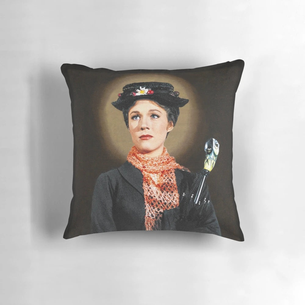 Mary Poppins collectible pillow with iconic umbrella design