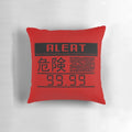 Metal Gear Solid inspired Alert Phase graphic pillow for gaming and home decor