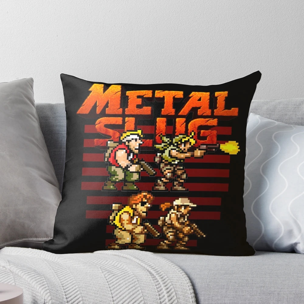 Metal Slug pixel art fan pillow featuring beloved characters