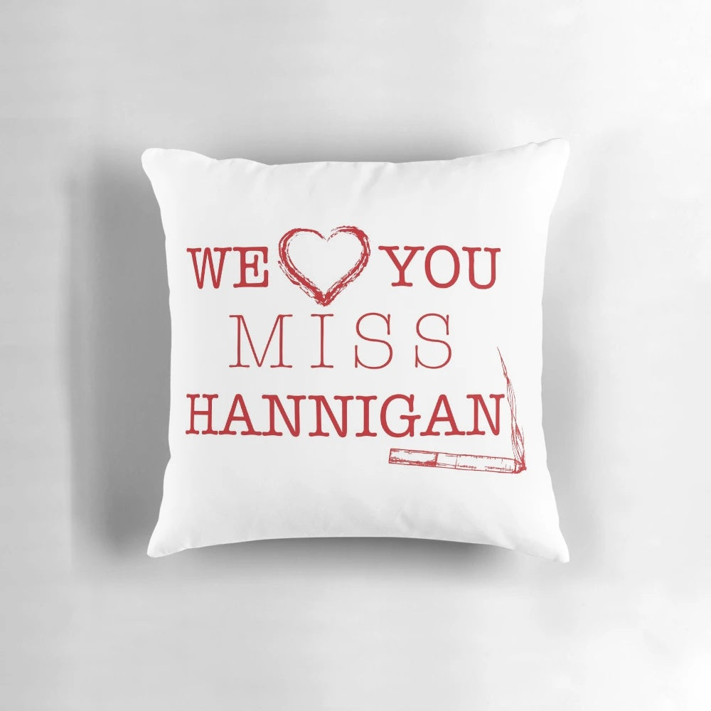 Soft, plush pillow featuring the iconic character Miss Hannigan from the musical Annie