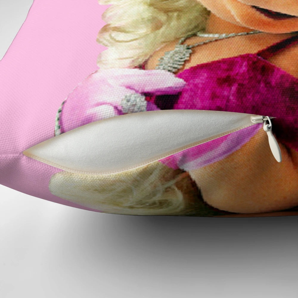 Soft, pink Miss Piggy plush pillow from the beloved Muppets franchise