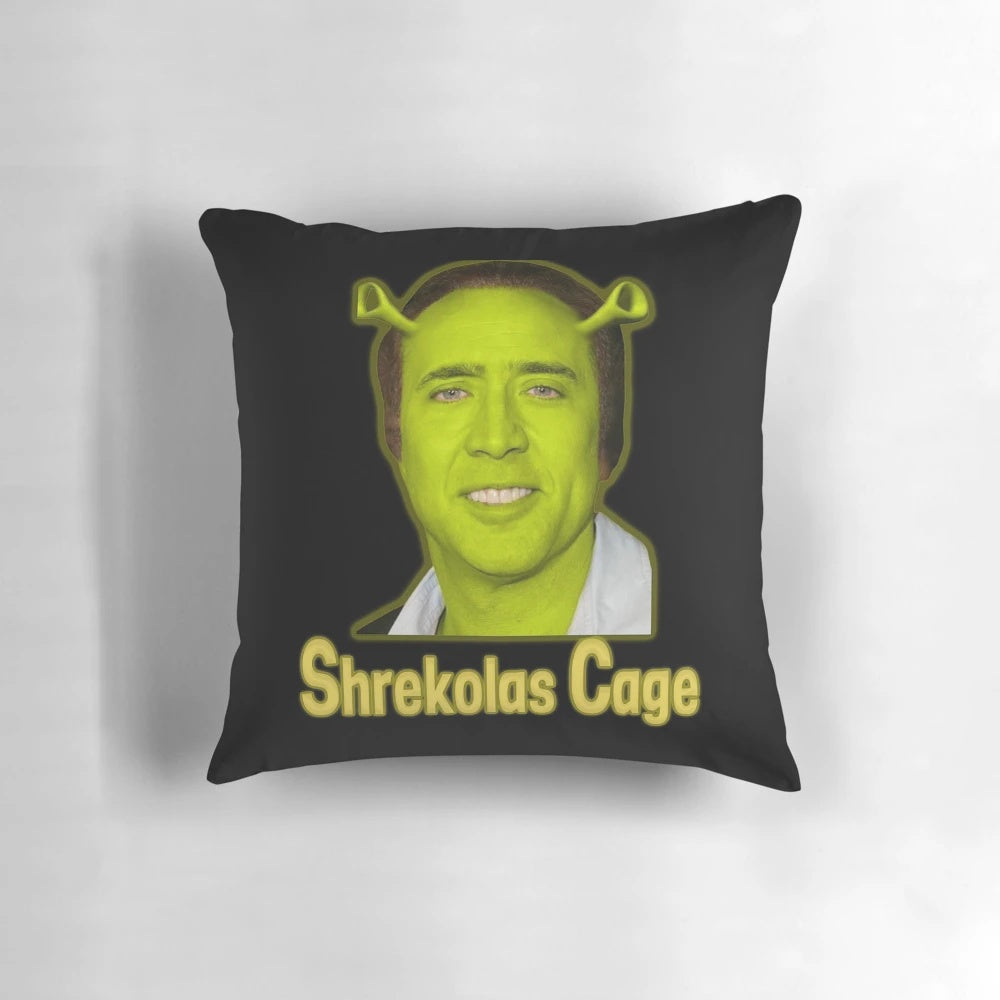 Nicholas Cage Shrek Pillow - A Playful and Quirky Accent Piece