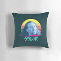 A plush and comfortable pillow featuring the iconic face of actor Nicolas Cage.