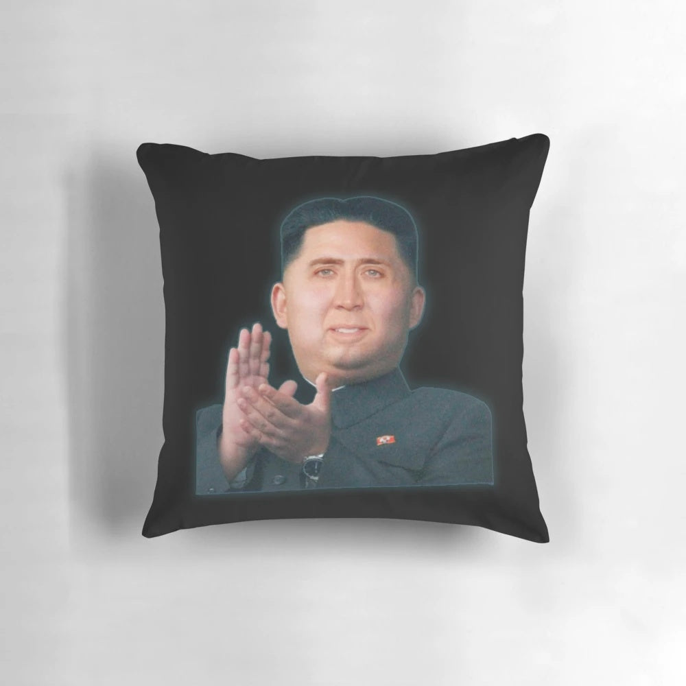 Plush Nicolas Cage Supreme Leader Pillow for Home and Office
