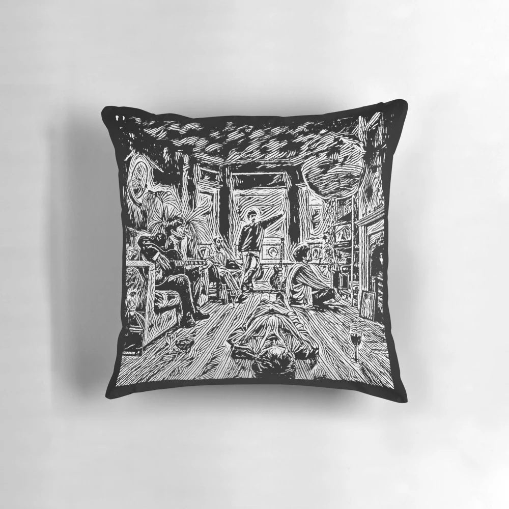 Oasis Band Painting Style Pillow