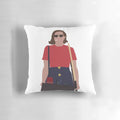 Cozy Peggy Olson pillow featuring the beloved character from the hit TV series Mad Men