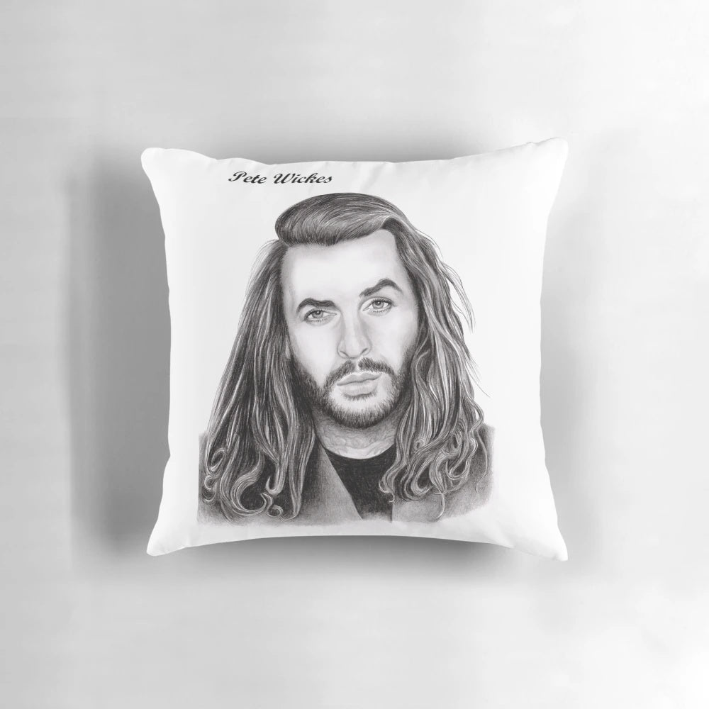 Elegant black and white portrait of Pete Wickes, renowned TOWIE celebrity.