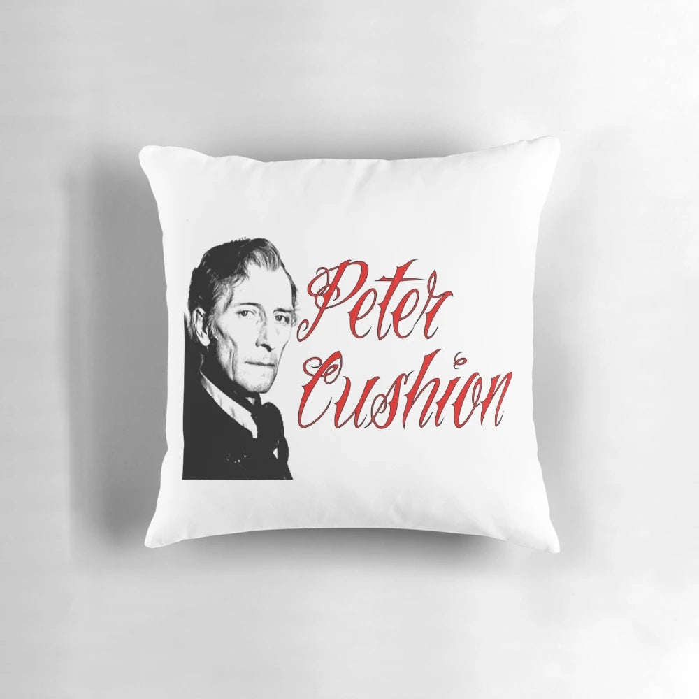 Peter Cushing Hammer Horror Pillow - Stylish Collectible for Fans of Classic Horror and Star Wars