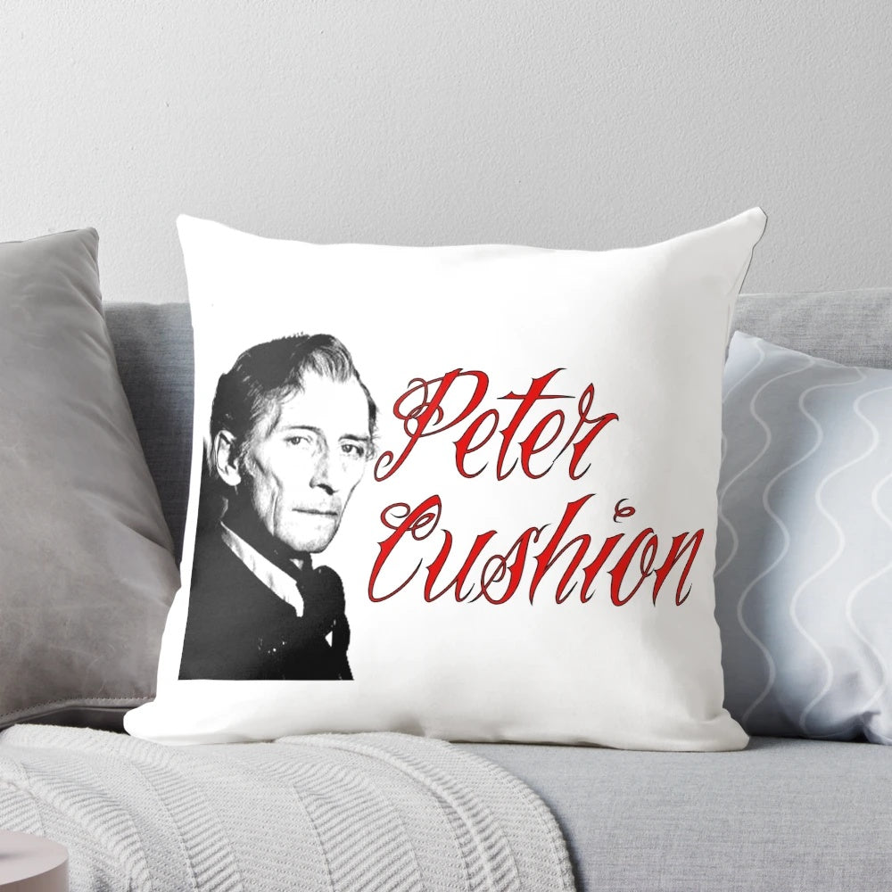 Peter Cushing Hammer Horror Pillow - Stylish Collectible for Fans of Classic Horror and Star Wars