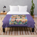 Plush blanket featuring iconic Coronation Street design