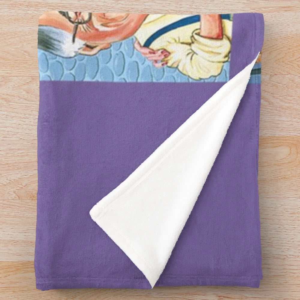 Plush blanket featuring iconic Coronation Street design