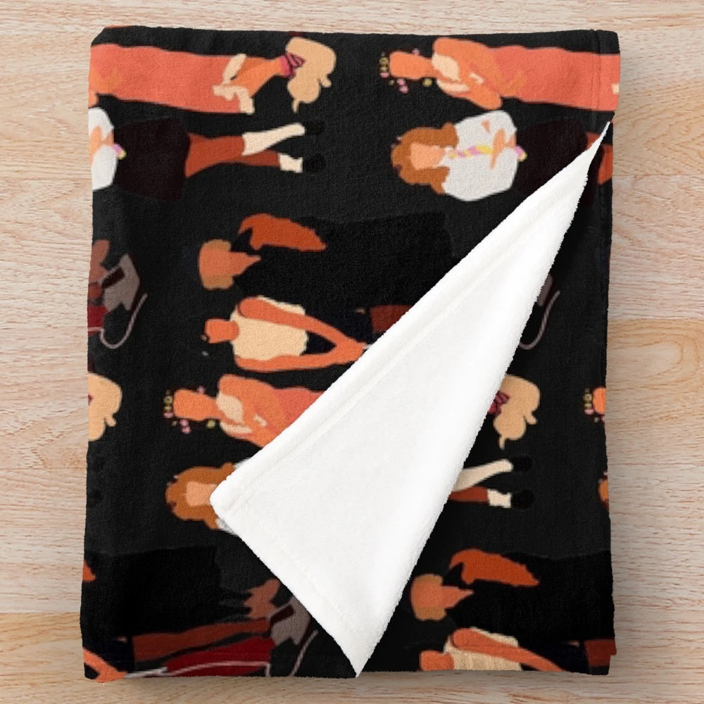 Iconic Queen Freddie Mercury Inspired Plush Blanket