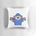 Rangers FC teddy bear pillow, featuring the club's iconic blue and red colors