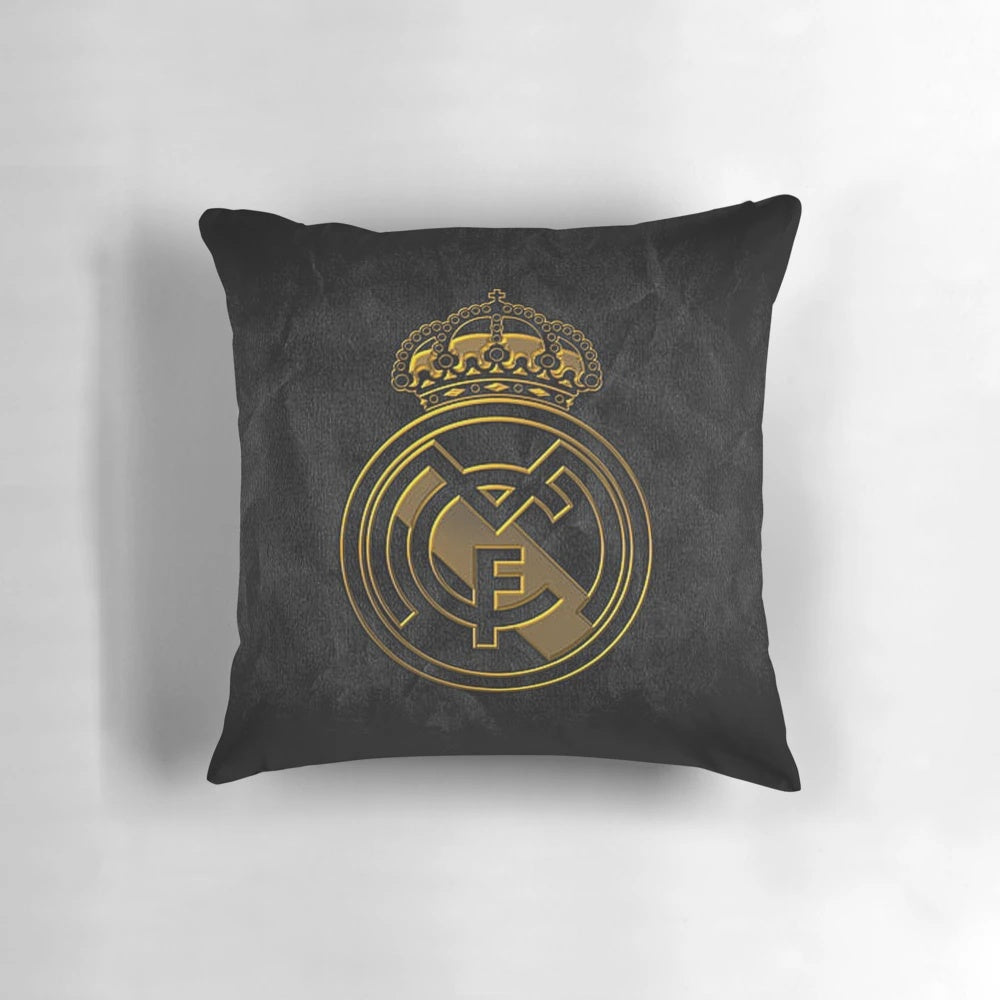 Real Madrid Football Club Pillow with Cristiano Ronaldo and Club Insignia