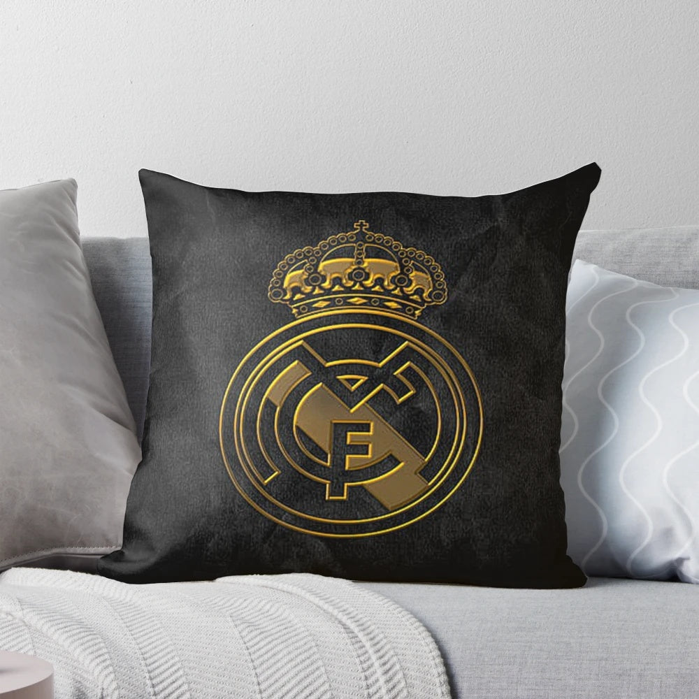 Real Madrid Football Club Pillow with Cristiano Ronaldo and Club Insignia