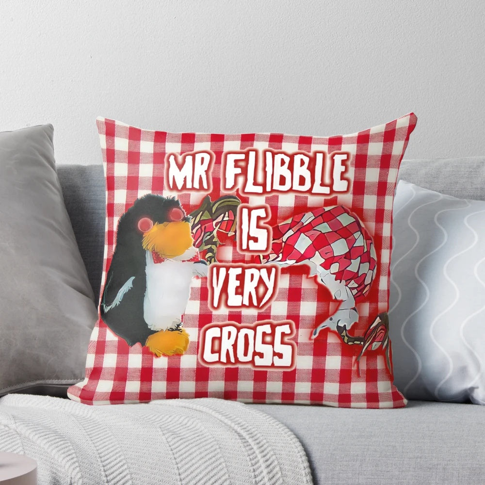 A plush Mr Flibble pillow from the classic British sci-fi comedy series Red Dwarf