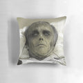A plush pillow featuring the character "Roger" from the iconic 1978 horror film "Dawn of the Dead".