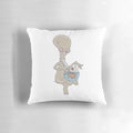 Pillow featuring a design of the character Roger the Alien from American Dad smoking marijuana