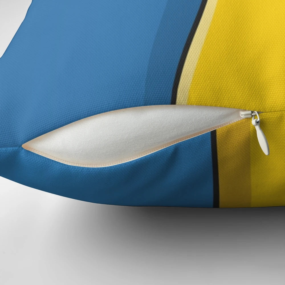 A plush, hand-shaped pillow featuring the iconic Simpson rock design from the beloved cartoon series, The Simpsons.