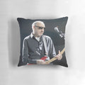 Photograph of legendary singer Pete Townsend printed on a high-quality pillow for rock music fans