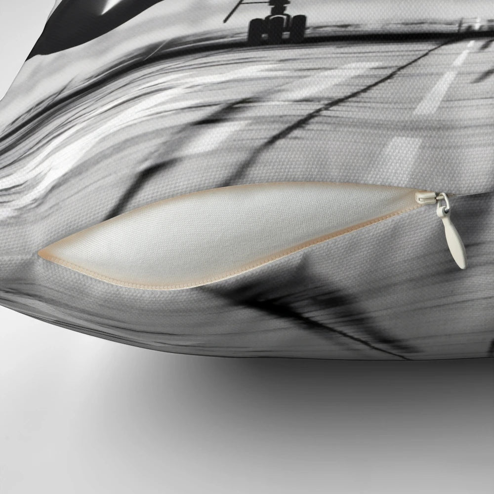 Soft, high-quality pillow featuring the iconic SR-71 Blackbird military reconnaissance aircraft