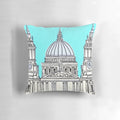 St Paul's Cathedral London Pillow featuring the iconic landmark's exterior and dome
