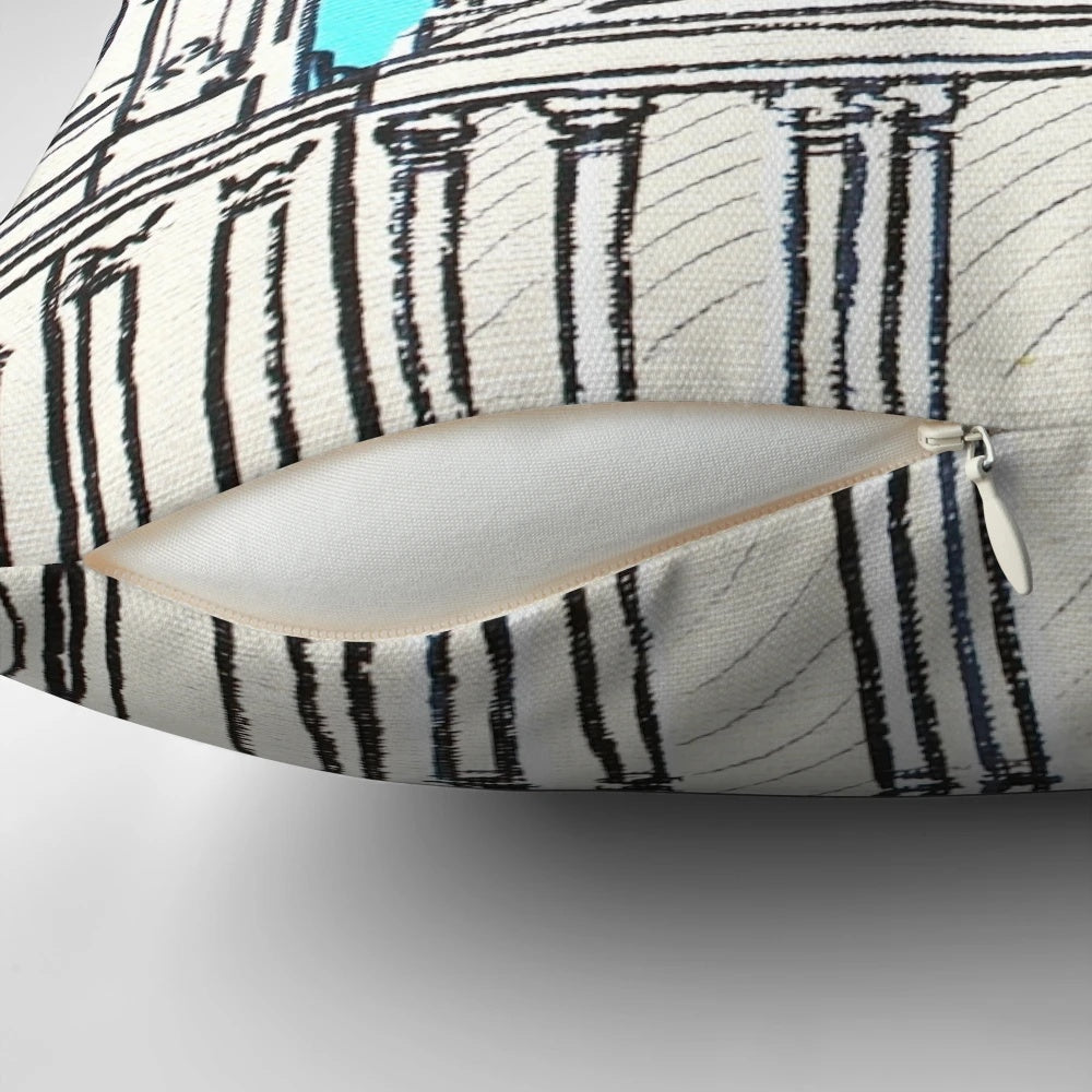 St Paul's Cathedral London Pillow featuring the iconic landmark's exterior and dome