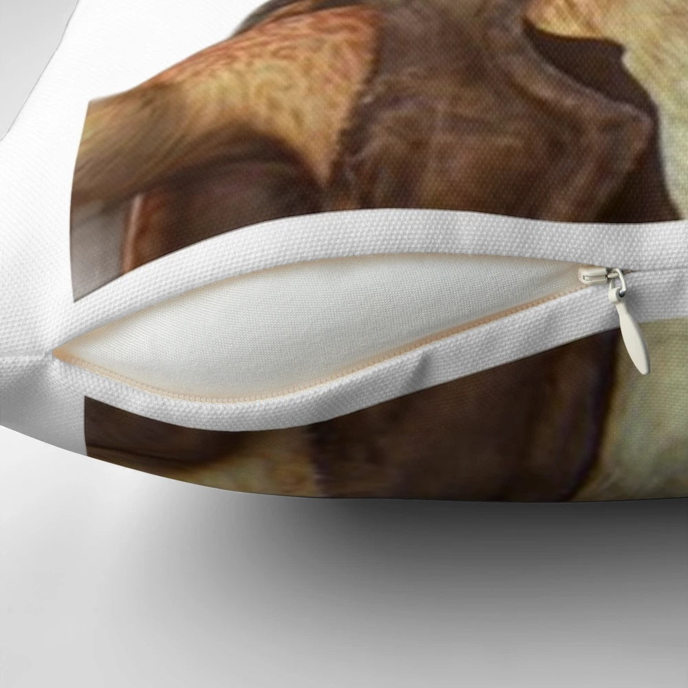 Jar Jar Binks, the beloved (or reviled) Star Wars character, printed on a comfortable and stylish pillow.