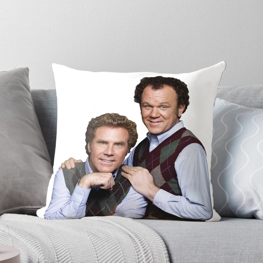 Step Brothers Movie Themed Pillow with Brennan Huff and Dale Doback