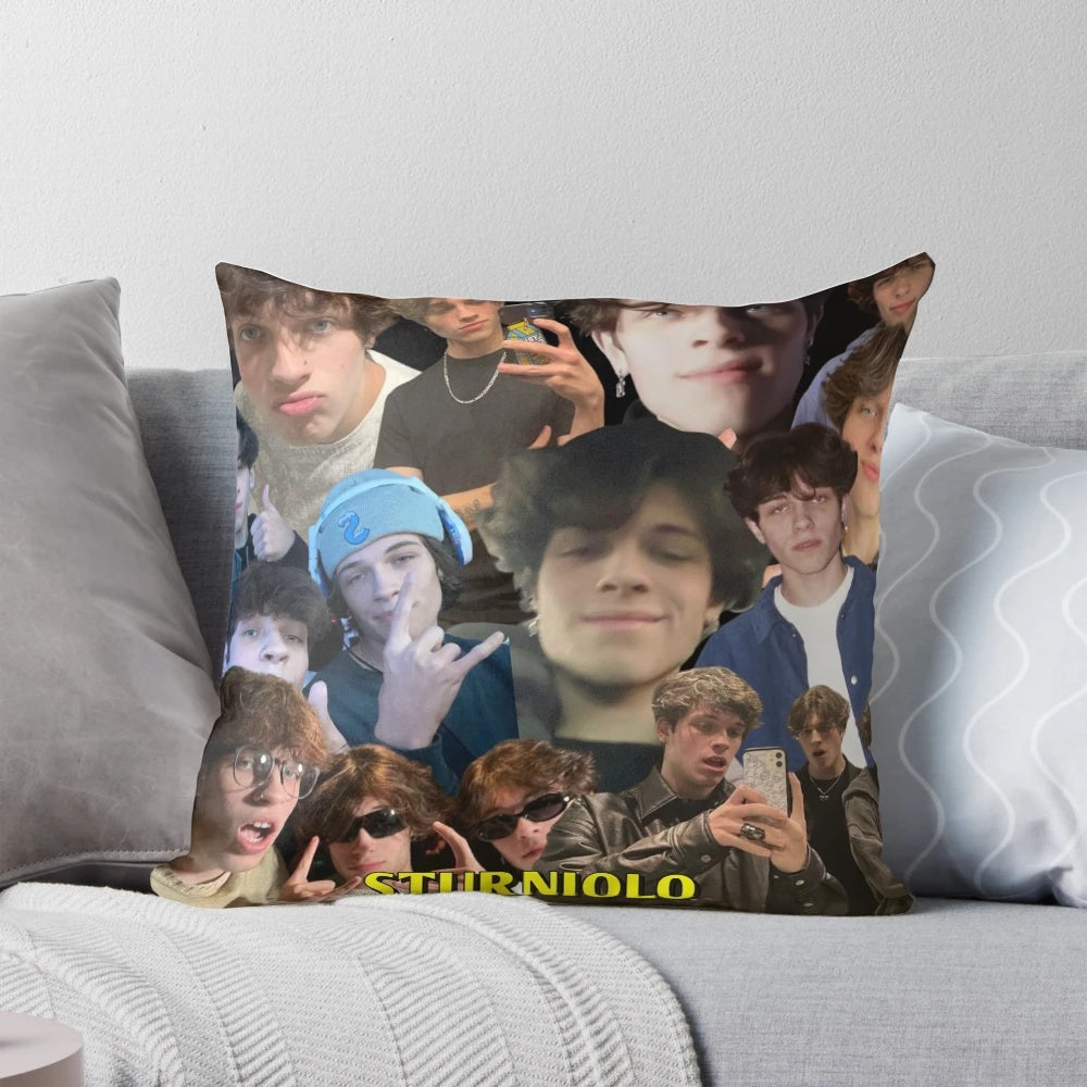 Sturniolo Triplets Iconic Pillow featuring Nick, Matt, and Chris Sturniolo