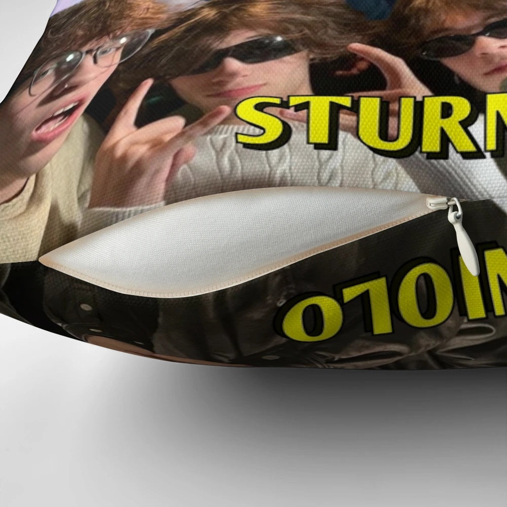 Sturniolo Triplets Iconic Pillow featuring Nick, Matt, and Chris Sturniolo