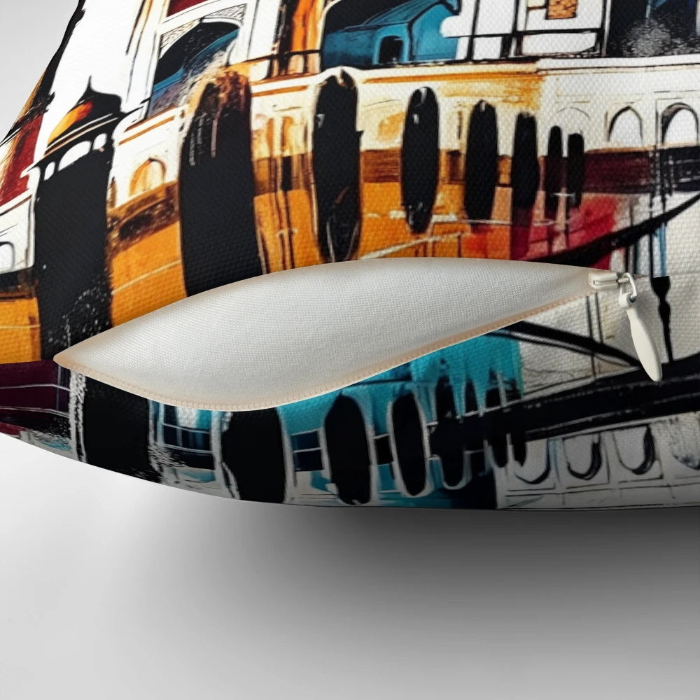 Taj Mahal Pillow Featuring India's Iconic Landmark