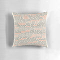 Talking Heads "Once in a Lifetime" Pillow featuring the iconic pop art design