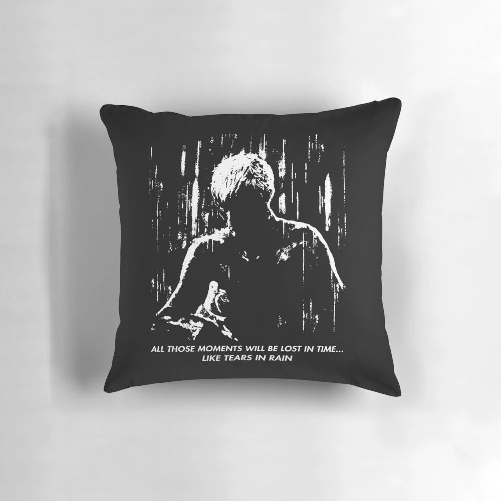 Blade Runner "Tears in Rain" Pillow - Featuring Roy Batty Quote