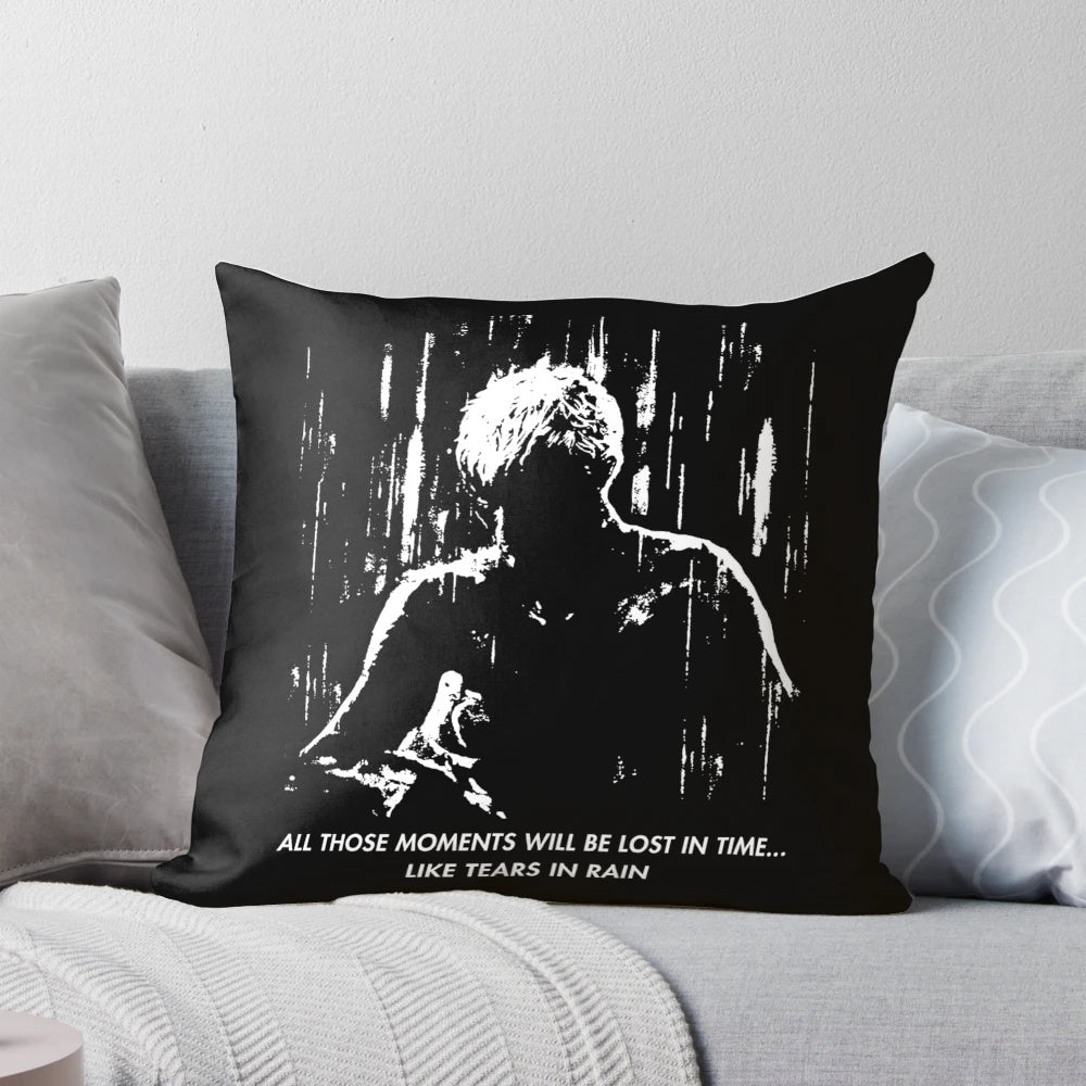 Blade Runner "Tears in Rain" Pillow - Featuring Roy Batty Quote