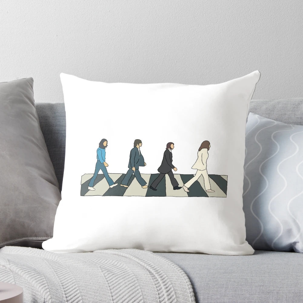 The Beatles Abbey Road Pillow featuring iconic album artwork