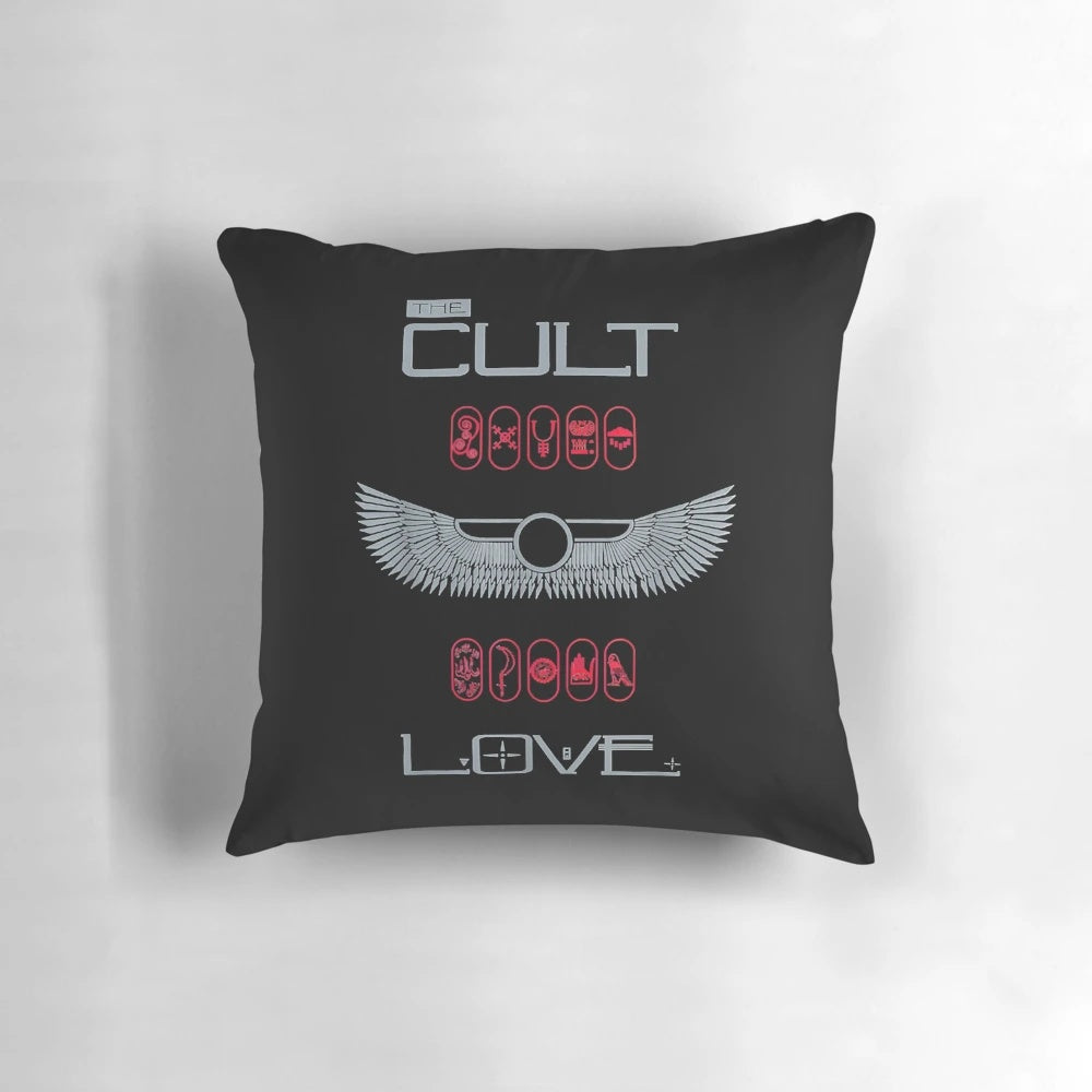 The Cult Love Band Themed Pillow, Featuring the Band's Iconic Logo