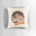 Pillow featuring a vintage image of actor David Hasselhoff as Michael Knight from the 80s TV series Knight Rider