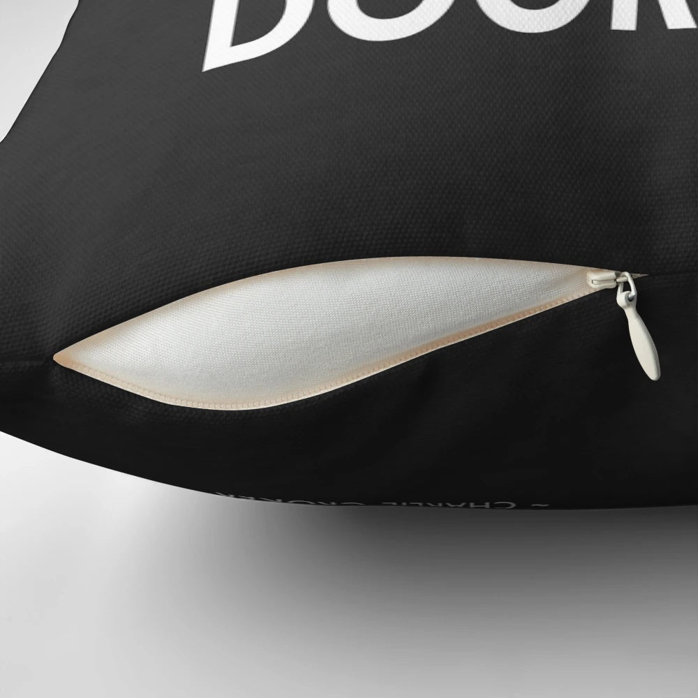 "The Italian Job" movie-themed pillow with Michael Caine's character, Charlie Croker