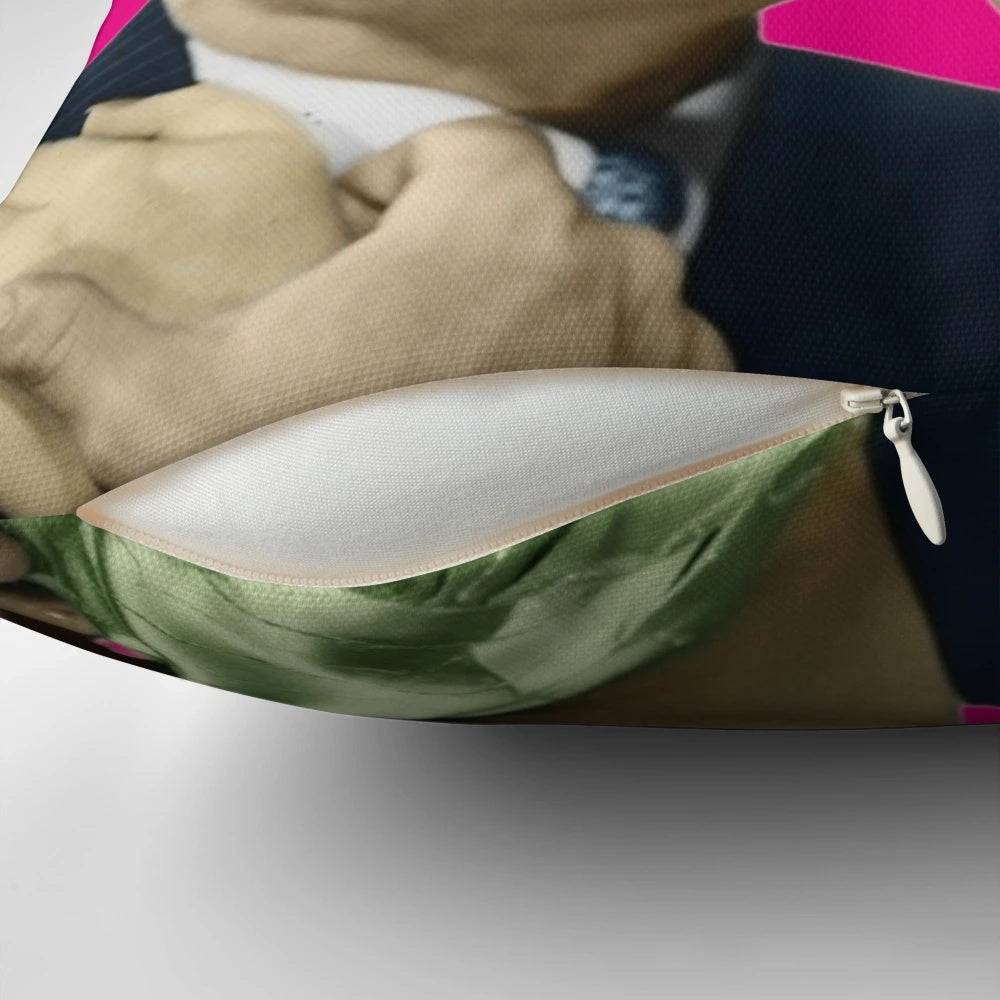 The Thin Man Pillow featuring Nick and Nora Charles, the iconic detective duo from the classic mystery film