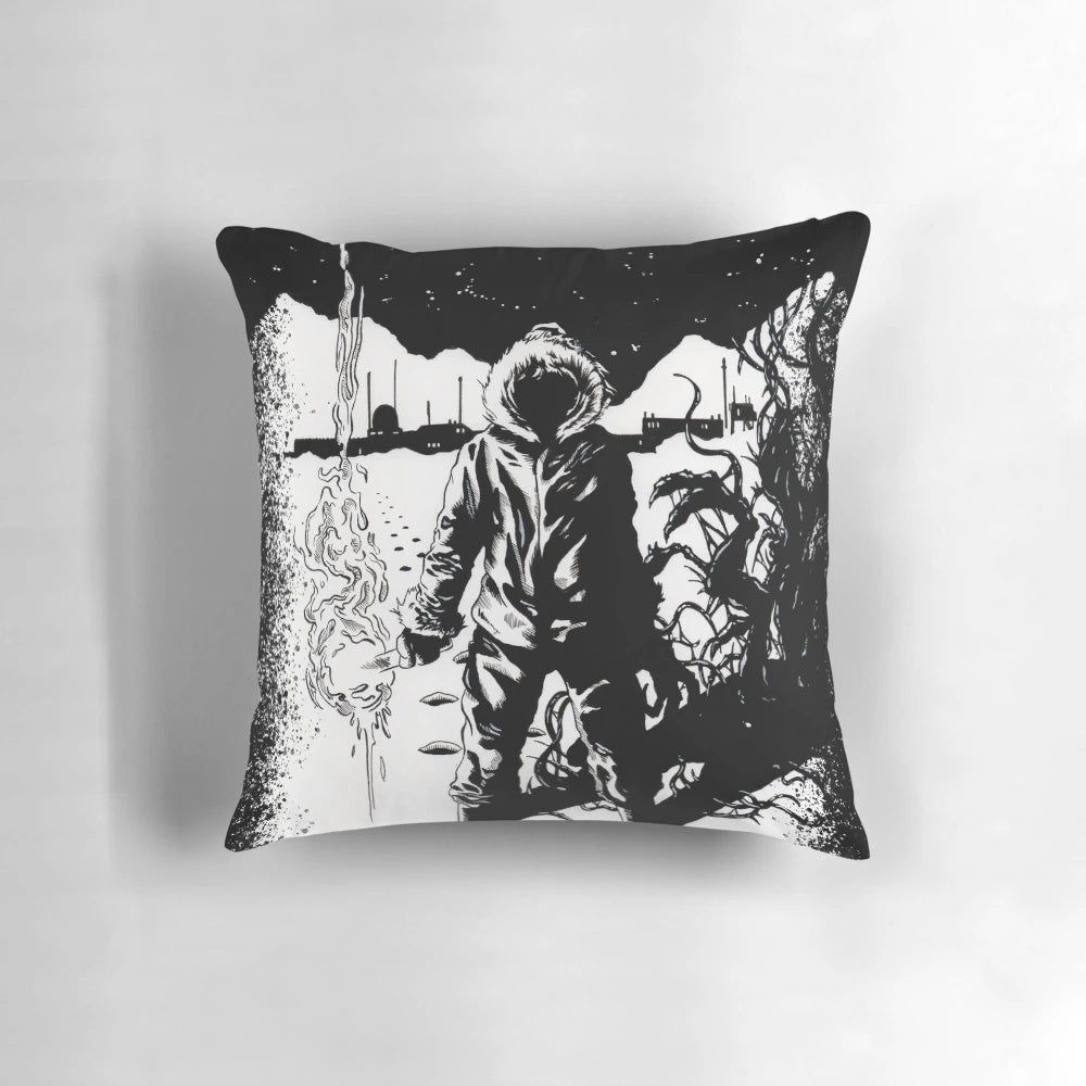The Thing Horror Movie Themed Throw Pillow