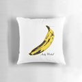 Plush pillow featuring the iconic album cover of "The Velvet Underground & Nico" designed by Andy Warhol