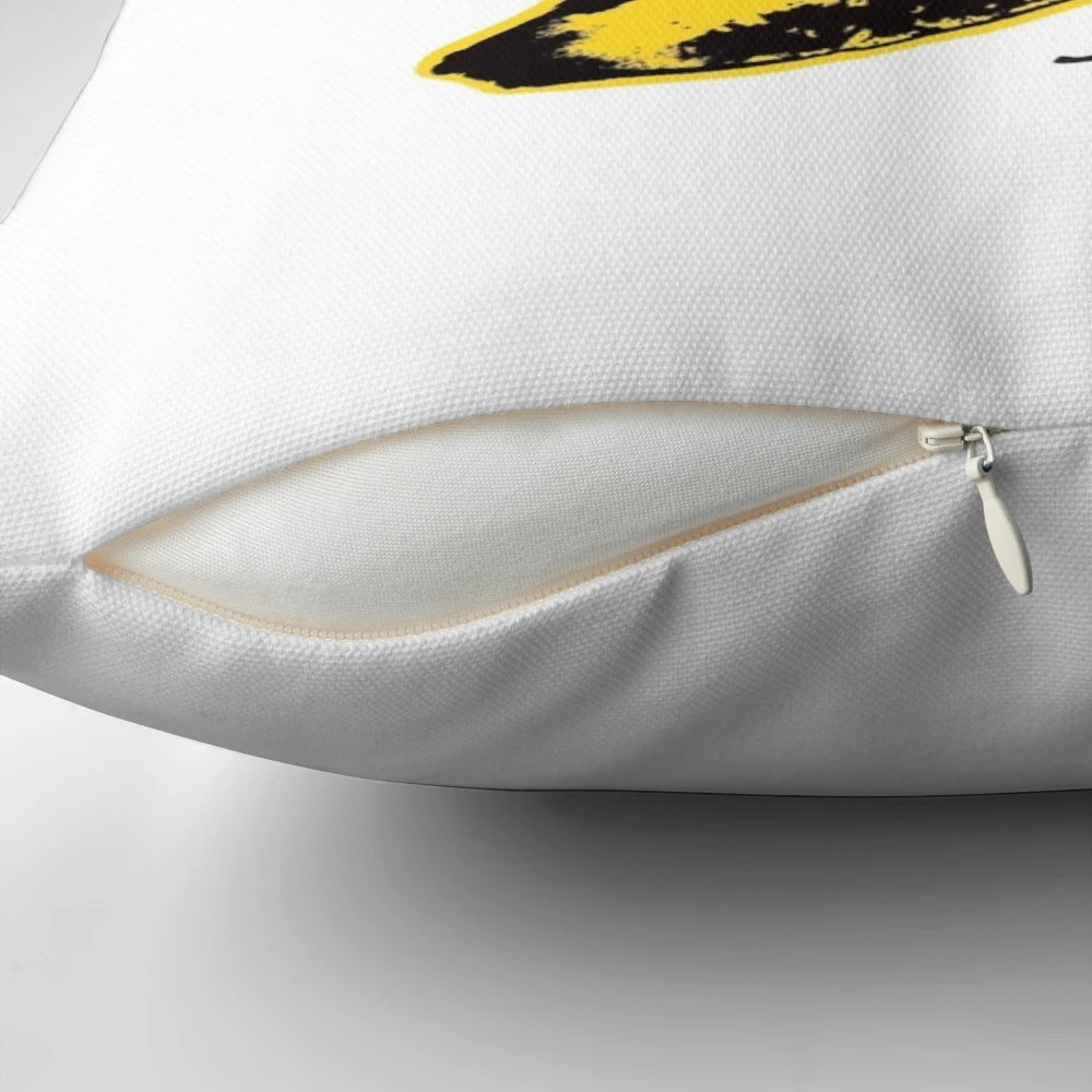Plush pillow featuring the iconic album cover of "The Velvet Underground & Nico" designed by Andy Warhol