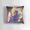 Pillow featuring the iconic "Die Jungfrauen (The Virgins)" painting by Gustav Klimt