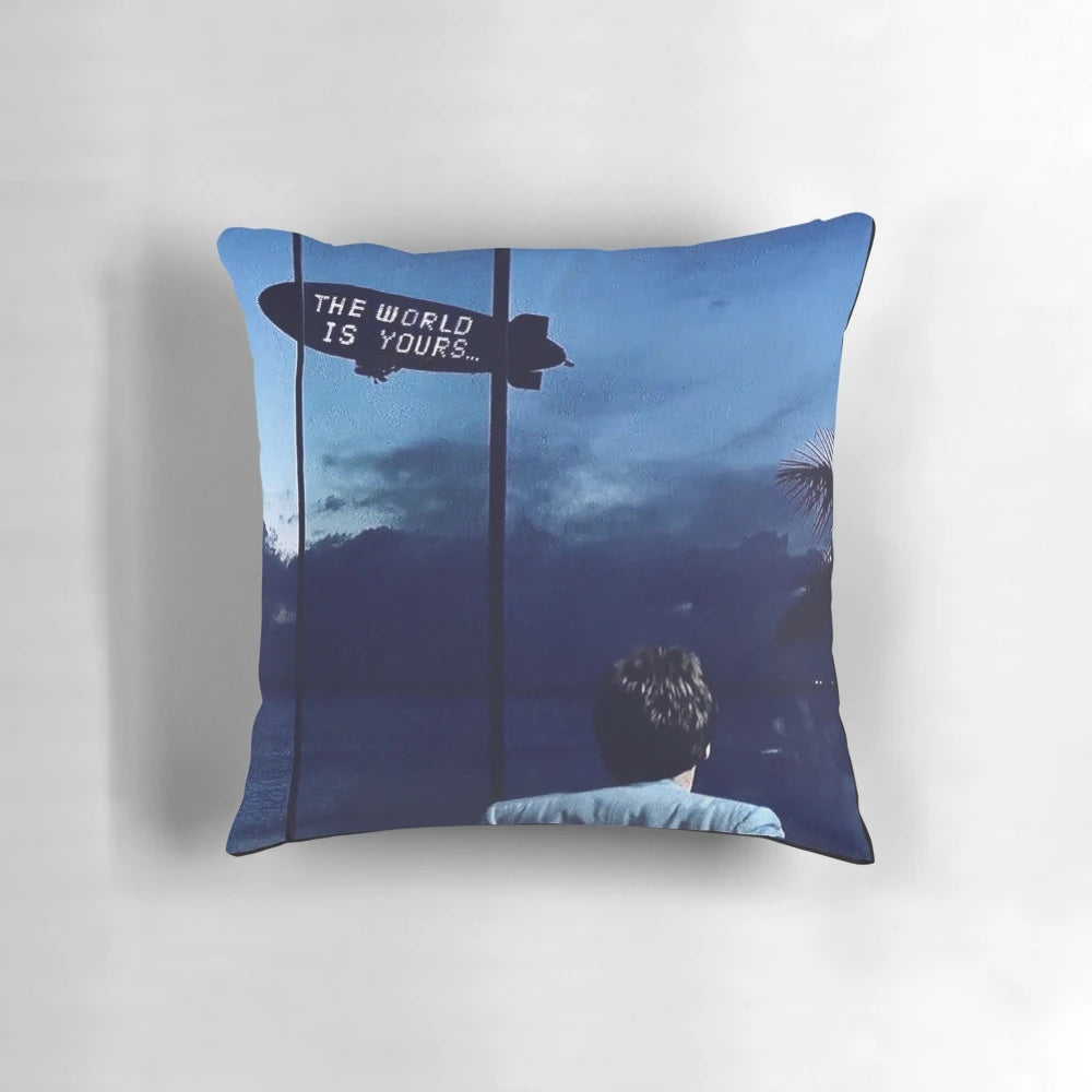 Scarface "The World Is Yours" Pillow with Al Pacino as Tony Montana
