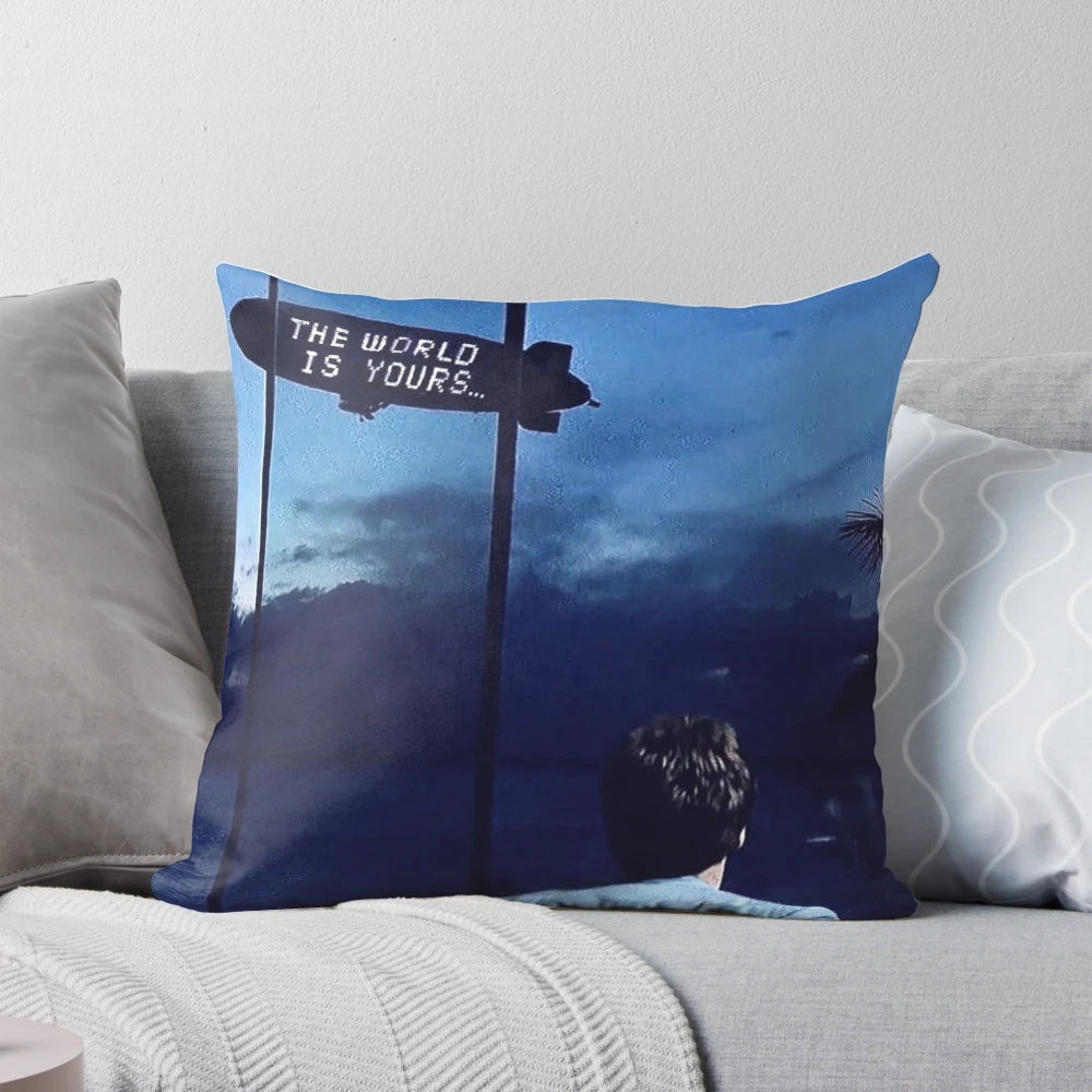 Scarface "The World Is Yours" Pillow with Al Pacino as Tony Montana