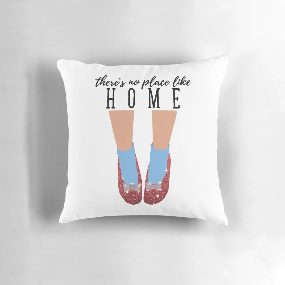 Wizard of Oz 'There's No Place Like Home' themed decorative pillow